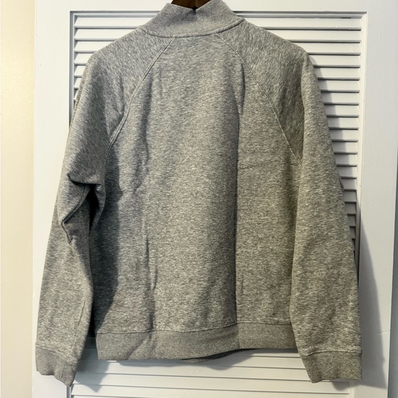 Fabletics Men's Heather Gray Zip-Up Sweater - Picture 2 of 2